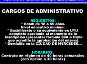 Cargos administrativo ciudad mercedes