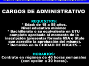 Cargos administrativo ciudad migues