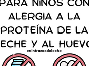 Menú semanal para niños alergia proteína leche huevo