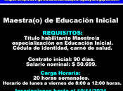 Maestra(o) Educación Inicial(Florida)