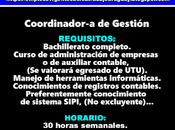 Coordinador-a Gestión