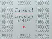 Facsímil, Alejandro Zambra