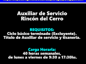 Auxiliar Servicio Rincón Cerro