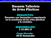 Docente Tallerista Artes Plásticas Cerámica