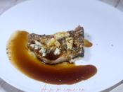 Chuletas cerdo queso azul salsa miel Oporto