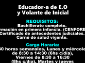 Educador-a Volante Inicial