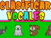 Clasificar Vocales. Juego fichas