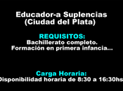 Educador-a Suplencias(Ciudad Plata)