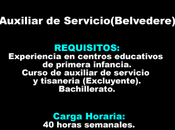 Auxiliar Servicio(Belvedere)