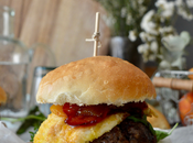 Hamburguesa Mozzarella Melocotón Caramelizado Reto #InternationalDay