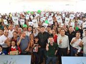 Ricardo Gallardo fortalece familias Pila entrega lotes gratuitos