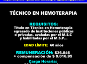 Técnico hemoterapia