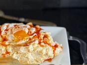 Ensaladilla Langostinos ajillo huevo frito byJose