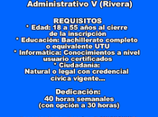 Convocatoria: Administrativo (Rivera)