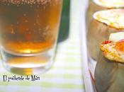 Alcachofas rellenas mojo picon huevo codorniz