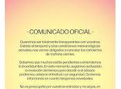 Oasis Sound Elche 2025, comunicado