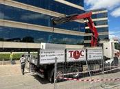 Courier refuerza eficiencia seguridad construcción Madrid flota camiones grúa