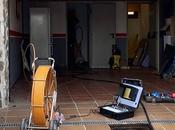 Obra saneamiento Villaviciosa Odón elimina olores retenciones fallos arquetas tuberías