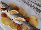 Lubina patatas horno