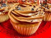 Cupcakes cubiertos crema chocolate