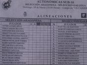 Selección sub-16 aragón-3 selección gallega-2 (partido igualado)