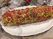 Rulo queso salmón pistachos granada: aperitivo gourmet