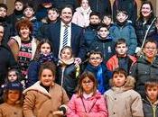 Monaguillos Campo Calatrava visitan Diputación Ciudad Real guiados presidente