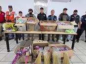 Proteccion Civil Municipal asegura kilogramos pirotecnia arranque Operativo Coheton 2025