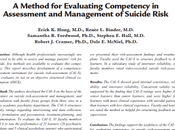 método para evaluar competencia valoración manejo riesgo suicida Hung col.