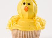 Decora como Pollito cupcakes