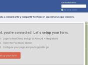 Mailchimp inserta aplicación Páginas Facebook